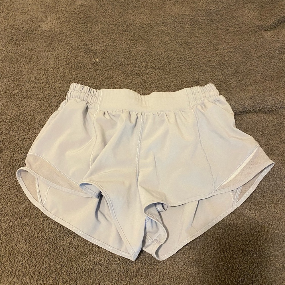 Blue linnin shorts hotty hots size 6 4inch length